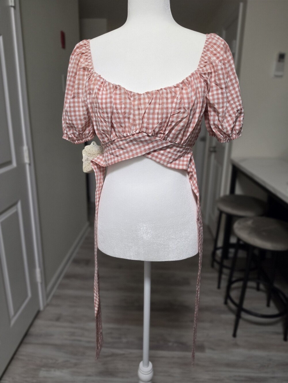 Puff Sleeve Crop Top